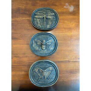 Vintage Oval, Resin 8" Insect Wall Plaques (Qty. 3)